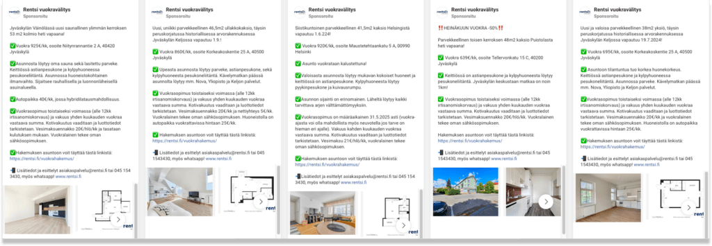 Vuokra-asunnon mainostaminen sosiaalisessa mediassa